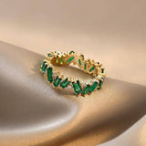 Bohemisk Esmeralda-ring