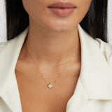Dahlia-halsband med kors-kluster