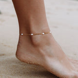 Anklet med pärlor
