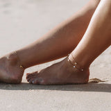 Anklet med pärlor