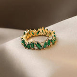 Bohemisk Esmeralda-ring